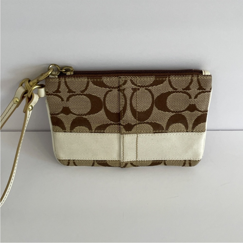 Coach 2006 Signature Stripe Wristlet